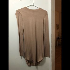 Beautiful tan shirt long sleeve dress BNWT